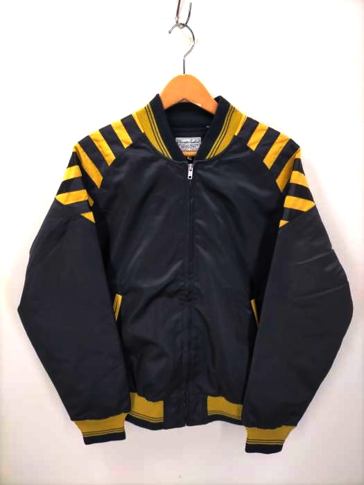 Levis Vintage Clothing(リーバイスヴィンテージクロージング) HOLLYWOOD BOMBER LVC STRIPED BLACK GOLD メンズ JPN：L