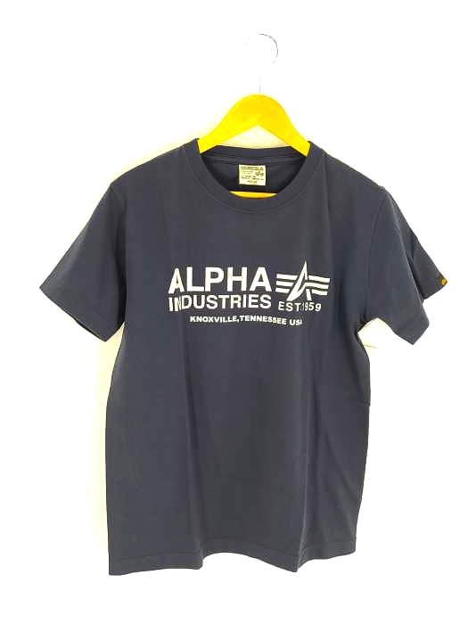 ALPHA INDUSTRIES(アルファインダストリーズ) S/S PRINT T A-LOGO メンズ JPN：M