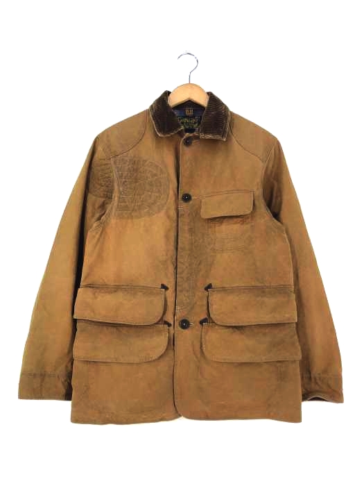RALPH LAUREN(ラルフローレン) 裏地チェック 襟コーデュロイ オイルド ハンティングジャケット カバーオール メンズ import：S