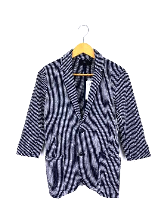 AZUL by moussy(アズールバイマウジー) STRIPE 3/4 SLEEVE EASY JACKET メンズ  S
