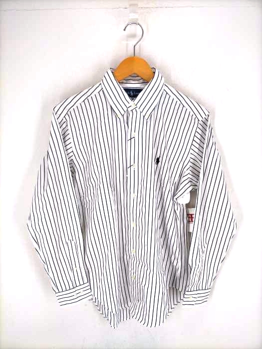 RALPH LAUREN(ラルフローレン) CLASSIC FIT ポニー刺繍ストライプボタンダウンシャツ メンズ JPN:M