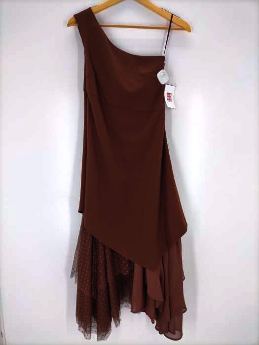 リエンダ rienda Volume Hem Asymmetry Dress レディース  S