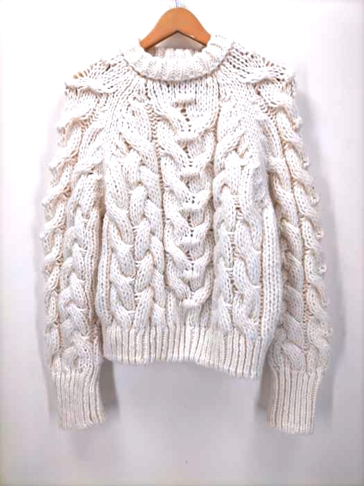ZARA(ザラ) ケーブルニットセーター レディース  L