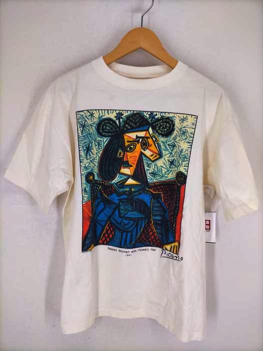 USED古着(ユーズドフルギ) USA製 PABLO PICASO アートTシャツ メンズ JPN：M