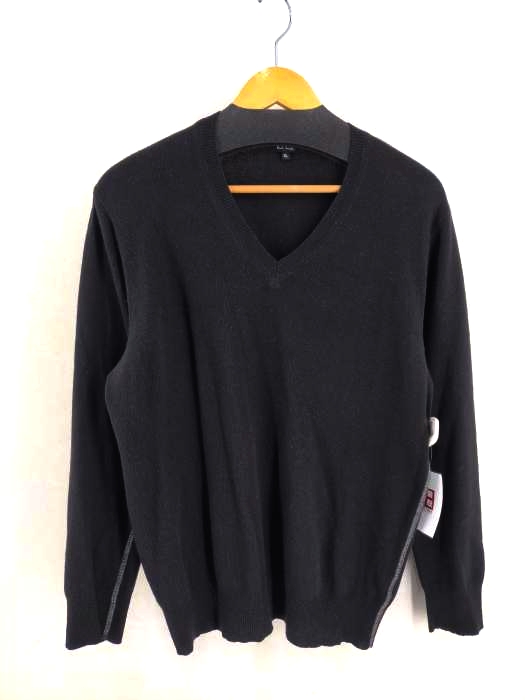 PS Paul Smith(ピーエスポールスミス) ステッチデザイン Vネックニット メンズ JPN：XL
