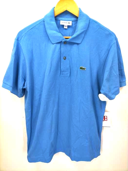 ラコステ LACOSTE CLASSIC FIT  ワンポイントロゴ刺繍 鹿の子 ポロシャツ メンズ  US L
