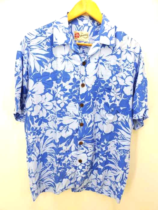 ハワイアンオリジナル The Hawaiian Original ハイビスカス柄アロハシャツ メンズ JPN：M