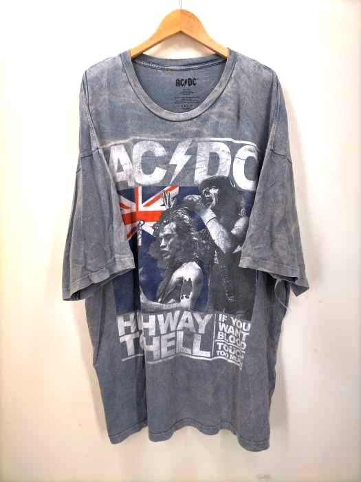 エーシーディーシー AC/DC オーバーダイ ビッグサイズ バンドTシャツ メンズ  2XLT