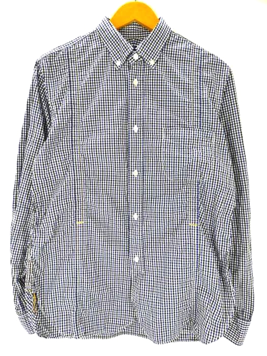 コムデギャルソンオム COMME des GARCONS HOMME ギャザーパッカリングチェックシャツ メンズ JPN：M
