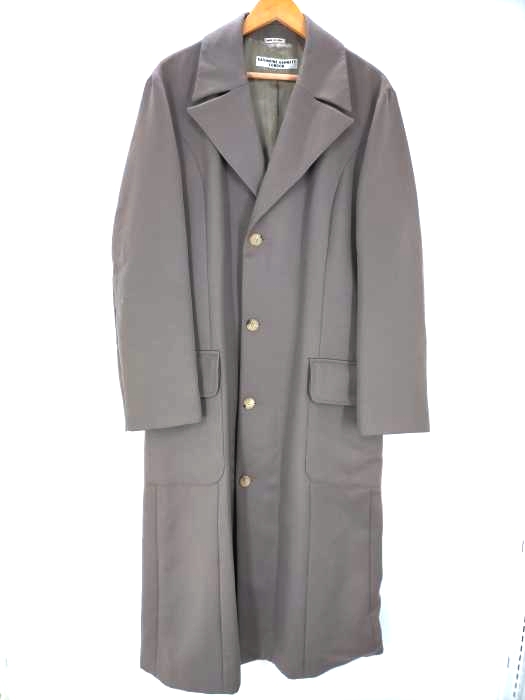 キャサリンハムネットロンドン KATHARINE HAMNETT LONDON イタリア製 ダブルチェスター ロングコート メンズ  50