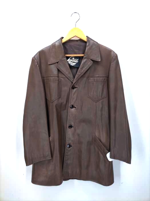 ユーズドフルギ USED古着 {{LEPANTO MADRID}} レザーコート メンズ  50