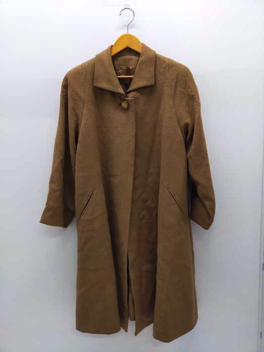 ユーズドフルギ USED古着 カシミヤ100％ ペイズリー柄 ステンカラーコート レディース FREE