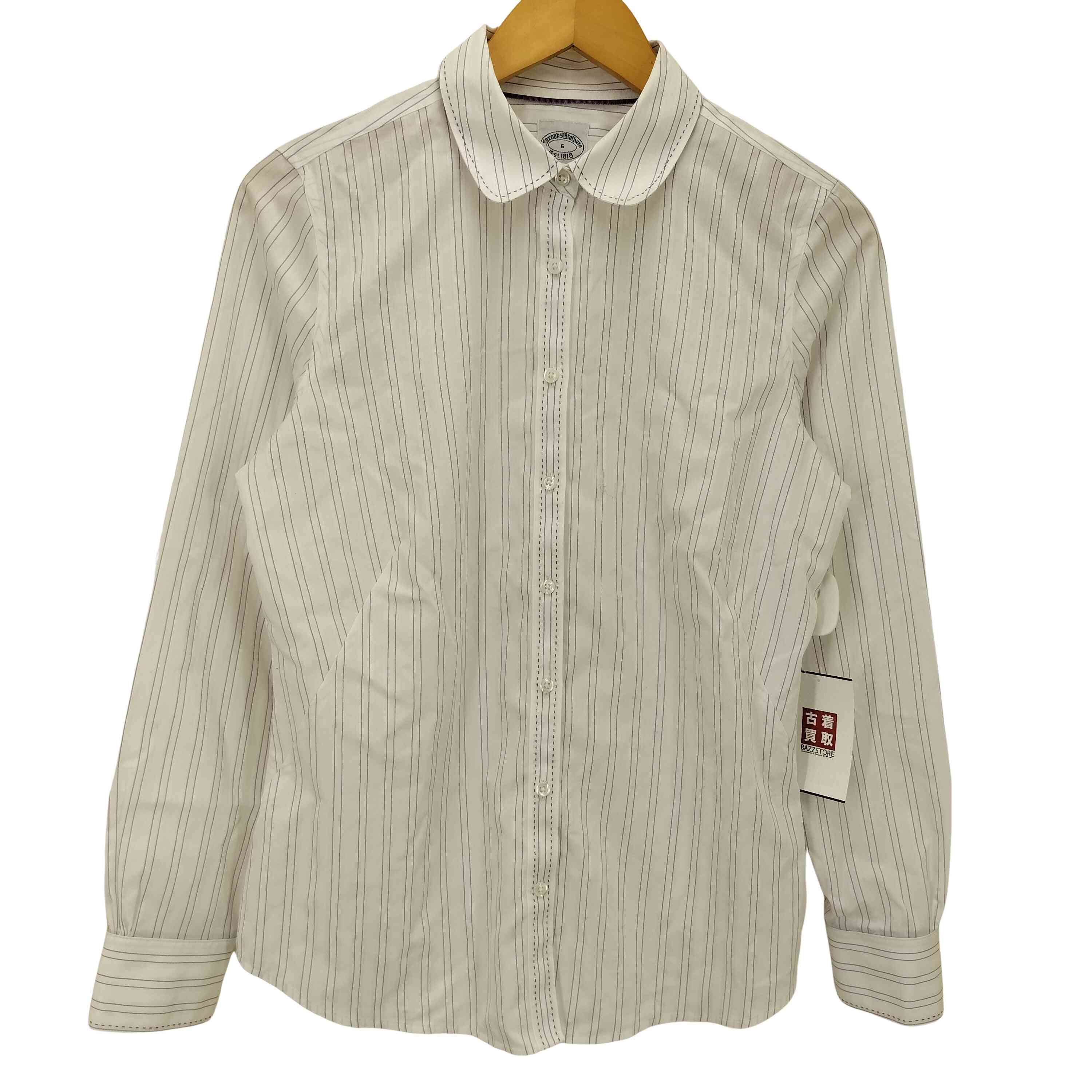 BROOKS BROTHERS(ブルックスブラザーズ) / コットン100% / 白系 × 紫系 / / (C)ダメージ・使用感あり・訳あり・ワケあり・わけあり