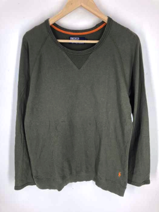 ポロバイラルフローレン Polo by RALPH LAUREN 刺繍ロゴ クルーネック 長袖 Tシャツ メンズ import：L import：L