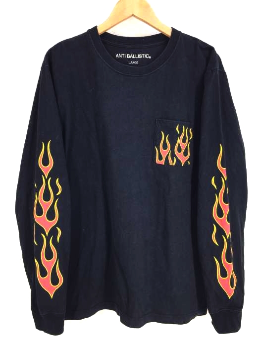ANTI BALLISTIC(アンティバルリスティック) L/S ファイヤーパターン 長袖ロングスリーブ - メンズ L