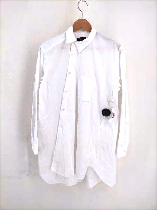 COMME des GARCONS HOMME PLUS(コムデギャルソンオムプリュス) AD2018 18AW white shock期 捻れシャツ メンズ JPN：S