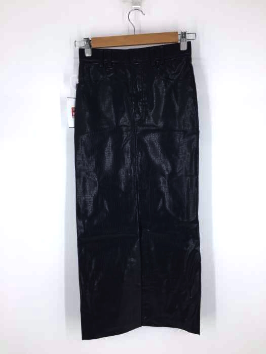 ZARA(ザラ) フェイクレザー クロコ型押し タイトスカート レディース JPN：XS