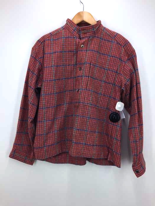 ISSEY MIYAKE(イッセイミヤケ) 70-80S チェック ハーフボタンシャツ メンズ 表記無