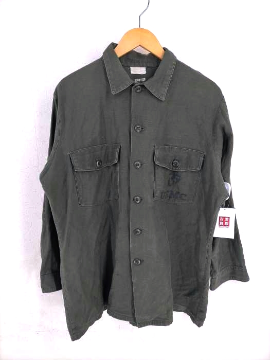 U.S.ARMY(ユーエスアーミー) 1975年会計 USMC ユーティリティシャツ メンズ 16 1/2