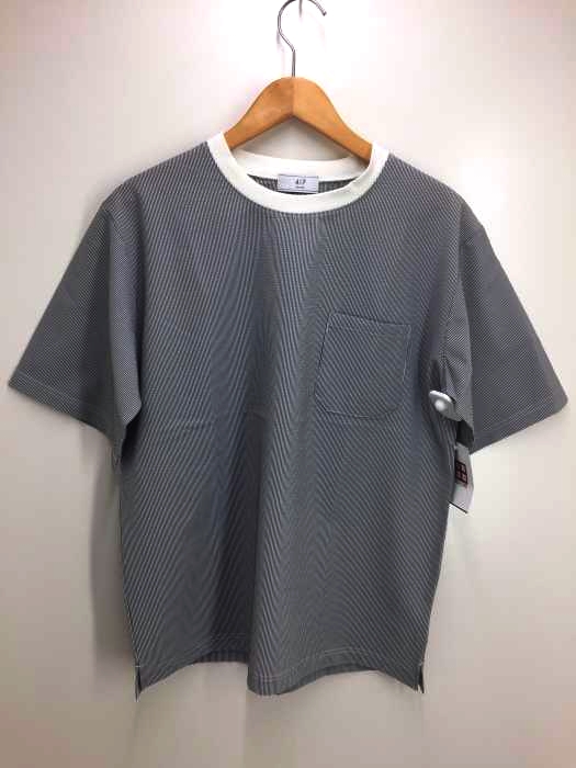 417 by EDIFICE(フォーワンセブンバイエディフィス) QUICK DRY シアサッカー プルオーバー ショートスリーブ シャツ TEE メンズ 表記無