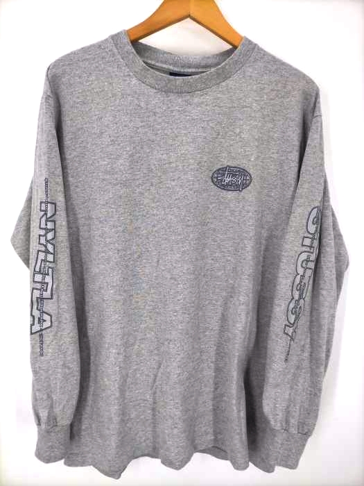 Stussy(ステューシー) 90s USA製 紺タグ INTERNATIONAL PRODUCT L/S TEE メンズ import：L