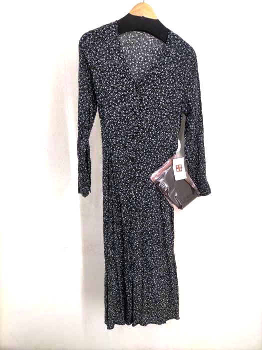 N.NATURAL BEAUTY BASIC(エヌナチュラルビューティーベーシック) レトロ小花レースアップワンピース レディース JPN：M