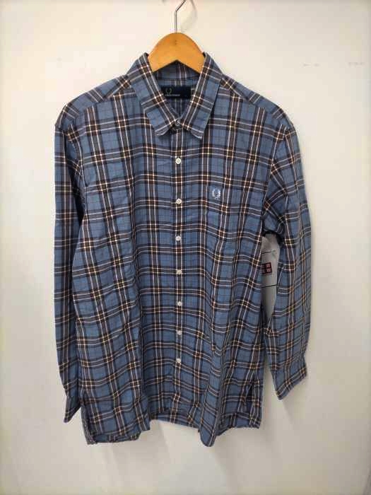 FRED PERRY(フレッドペリー) ロゴ刺繍チェックシャツ メンズ import：L