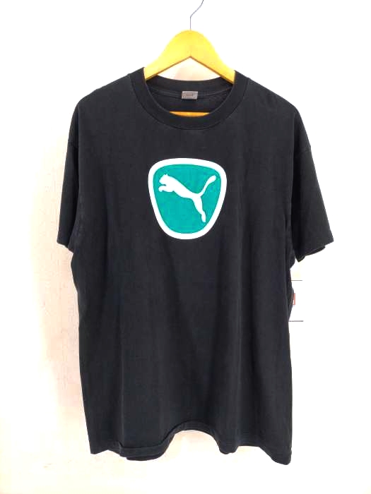 PUMA(プーマ) 80~90S ヒットユニオンタグ ロゴプリント半袖Tシャツ 袖裾シングル メンズ  EXTRA