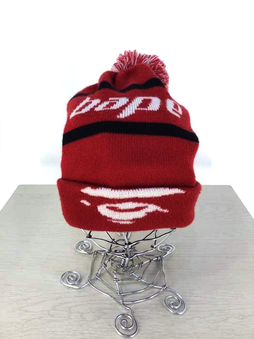 アベイシングエイプ A BATHING APE APE LOGO KNIT CAP メンズ  FREE SIZE
