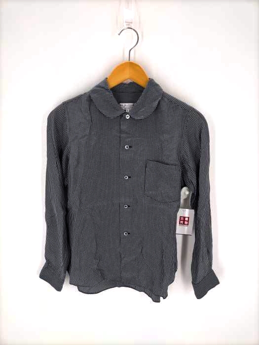 robe de chambre COMME des GARCONS(ローブドシャンブルコムデギャルソン) AD2001 丸襟ギンガムチェックキュプラシャツ レディース JPN：S