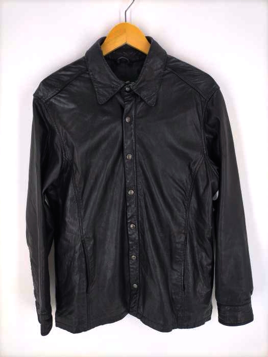 00s Eddie Bauer レザー ニット ジャケット XS
