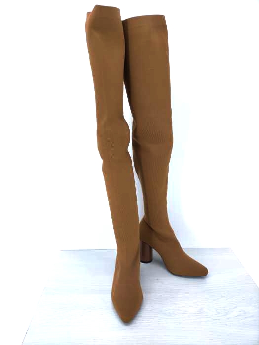 SLY(スライ) RIB FITTED KNEE HIGH BOOTS レディース  L