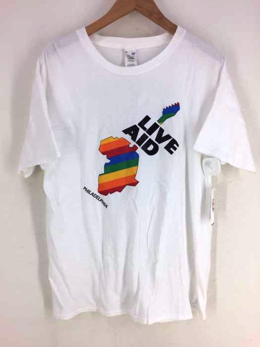 GILDAN LIVE AID プリントクルーネックTシャツ メンズ  XL