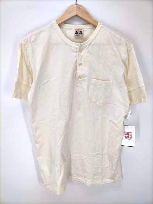GLAD HAND COMPANY(グラッドハンドカンパニー) ヘンリーネックポケットTシャツ USAコットン 猫目ボタン メンズ import：M
