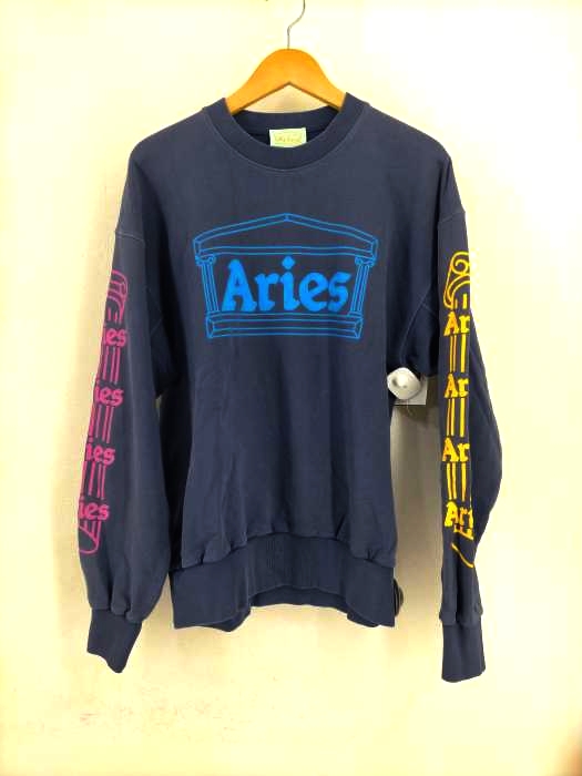 アリーズ ARIES イタリア製 マルチカラープリント クルーネックスウェット メンズ JPN：M
