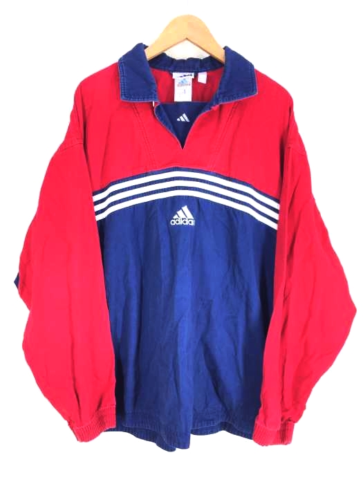 アディダス adidas 万国旗タグ オーバーサイズシャツ メンズ  US L