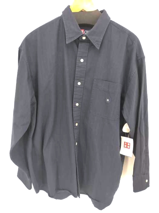 チャップスラルフローレン CHAPS RALPH LAUREN ヘリンボーンコットンシャツ メンズ  L/G