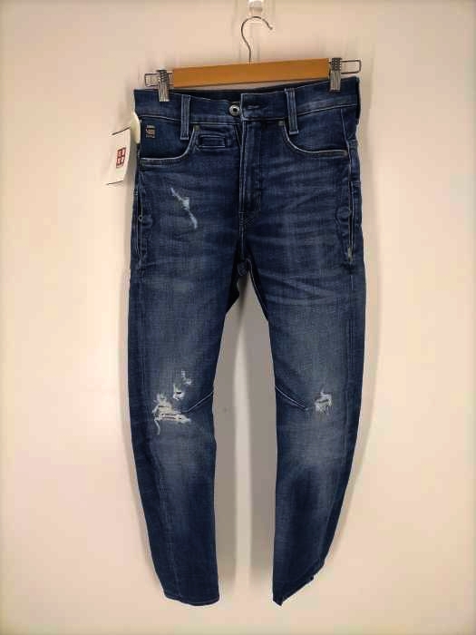 ジースターロー G-STAR RAW RESTORED DENIM ダメージ加工デニムパンツ レディース  26×30