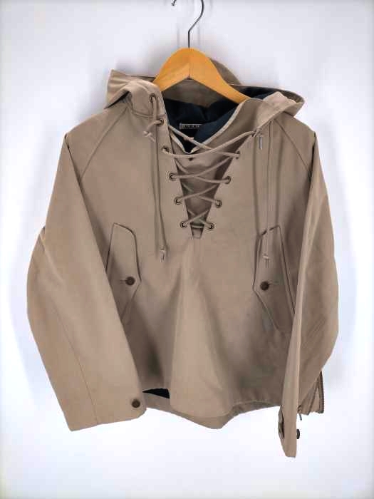 オーラリー AURALEE 16AW WASHED BONDING CLOTH LACE-UP HOODIE レディース JPN：0
