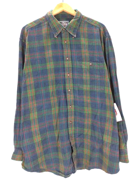 ウールリッチ WOOLRICH フランネルチェック B.Dネルシャツ 羊タグ メンズ JPN：XL