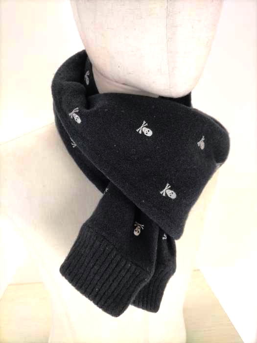 ラグビーラルフローレン Rugby Ralph Lauren スカル刺繍マフラー メンズ 表記無