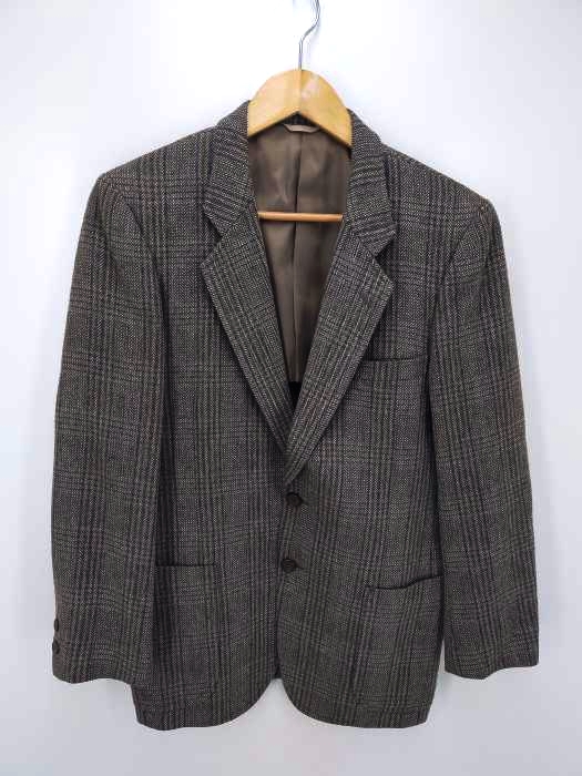 USED古着(ユーズドフルギ) habergeon 2Bヘリンボーン柄テーラードジャケット メンズ  90 A4