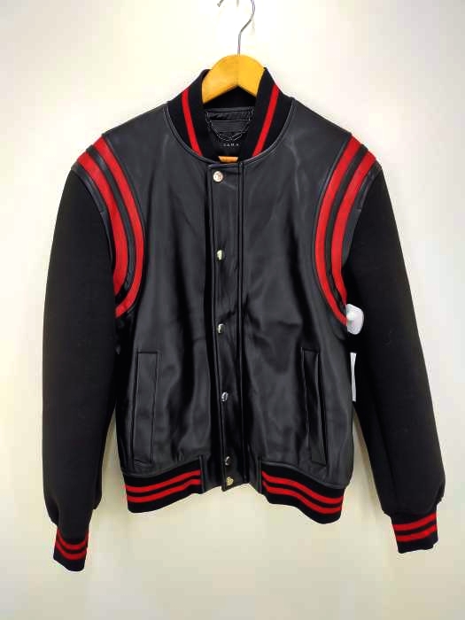 ZARA(ザラ) レザー切替ボンバージャケット メンズ JPN：M