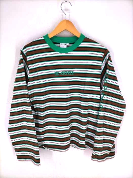 X-girl(エックスガール) STRIPED L/S TEE レディース JPN：M