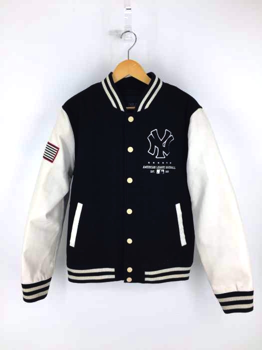 USED古着(ユーズドフルギ) MLB NYワッペン フリースライニング スタジャン  メンズ JPN：XL