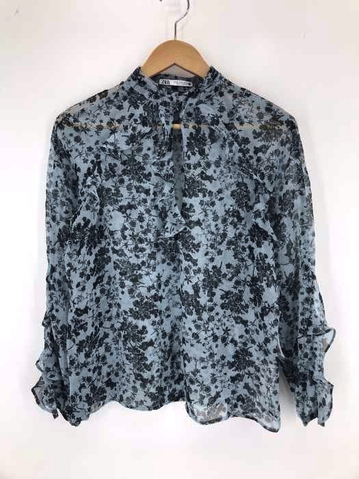 ZARA(ザラ) 花柄フリルブラウス レディース JPN:XS