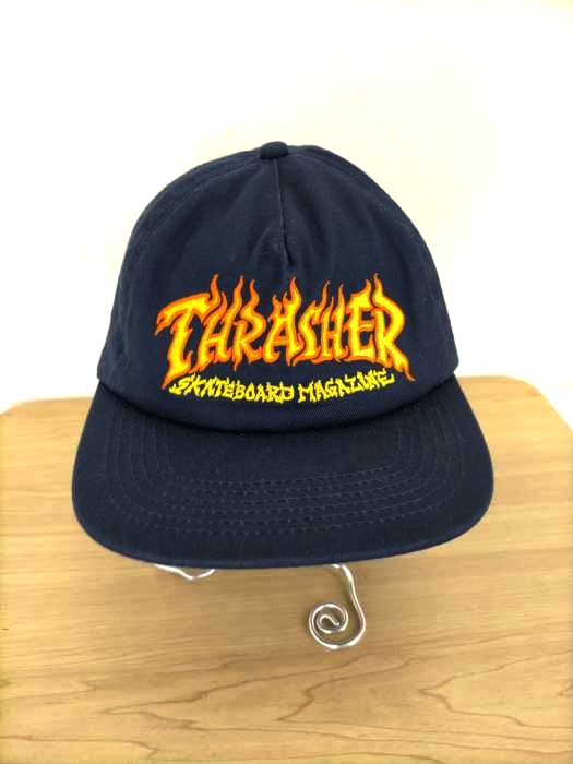 THRASHER(スラッシャー) ファイヤーパターン スナップバックキャップ メンズ 表記無