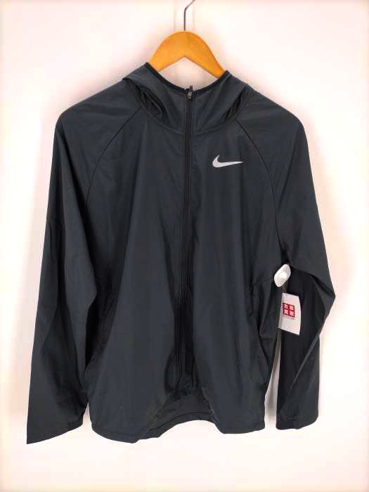 【未使用】ナイキ　NIKE フーデランニングジャケット ナイキ（NIKE）（メンズ）ジャケット ランニング ブラック 黒
