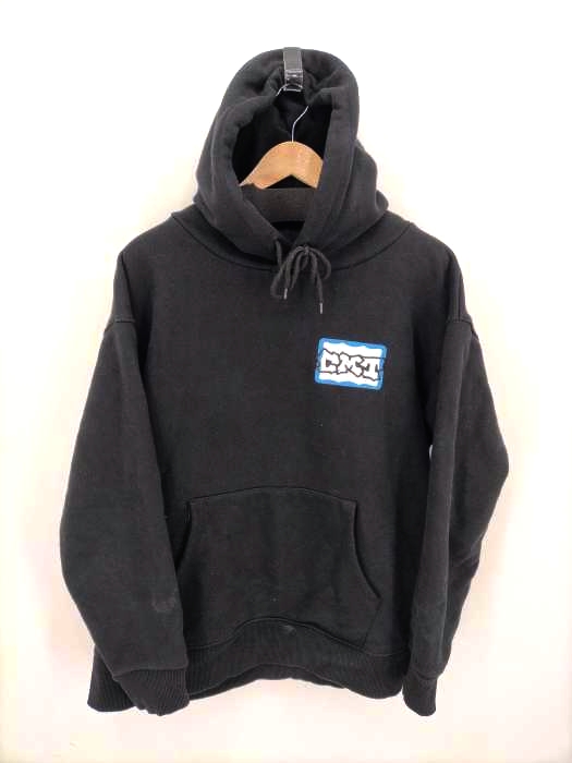 centimeter(センチメーター) Doodle tag sticker ruler BIG hoodie メンズ 表記無