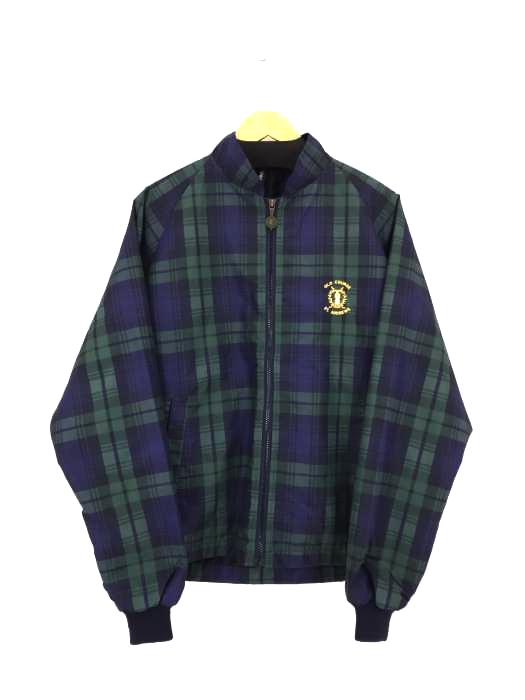 USED古着(ユーズドフルギ) SNOWGOOSE GOLFER ブラックウォッチチェックブルゾン メンズ import：M